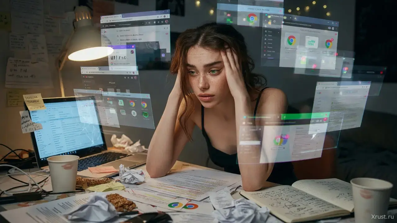 Ваш мозг — это браузер с 300 открытыми вкладками. Пора закрыть лишние Ваш мозг — это браузер с 300 открытыми вкладками. Пора закрыть лишние